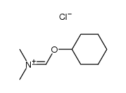 Methanaminium, N-[(cyclohexyloxy)methylene]-N-methyl-, chloride结构式