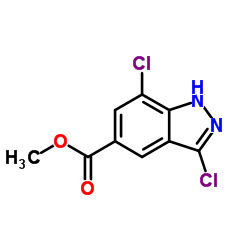 Methyl 3,7-dichloro-1H-indazole-5-carboxylate structure