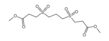 4,4,8,8-tetraoxo-4λ6,8λ6-dithia-undecanedioic acid dimethyl ester结构式