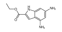 4,6-二氨基-1H-吲哚-2-羧酸乙酯结构式