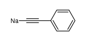 sodium salt of phenylacetylene Structure