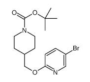 4-(5-Bromo-pyridin-2-yloxyMethyl)-piperidine-1-carboxylic acid tert-butyl ester Structure