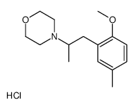 4-[1-(2-methoxy-5-methylphenyl)propan-2-yl]morpholine,hydrochloride Structure