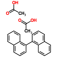 (R)-(-)-联萘酚二乙酸酯结构式