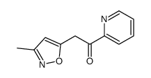 2-(3-methyl-1,2-oxazol-5-yl)-1-pyridin-2-ylethanone Structure