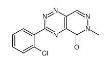 3-(2-chlorophenyl)-6-methylpyridazino[4,5-e][1,2,4]triazin-5-one结构式