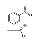 2-Methyl-2-(3-nitrophenyl)propanamide结构式