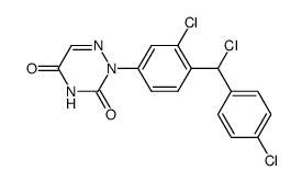 2-[3-chloro-4-[chloro(4-chlorophenyl)methyl]phenyl]-1,2,4-triazine-3,5-(2H,4H)-dione结构式