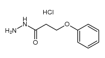 3-phenoxypropionyl hydrazide hydrochloride结构式