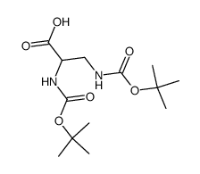 2,3-双((叔丁氧羰基)氨基)丙酸结构式