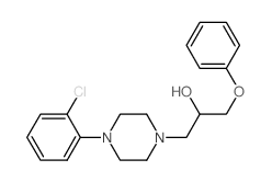 1-Piperazineethanol,4-(2-chlorophenyl)-a-(phenoxymethyl)- Structure