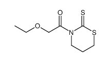 N-(ethoxyacetyl)tetrahydro-1,3-thiazine-2-thione结构式