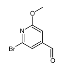 2-bromo-6-methoxypyridine-4-carbaldehyde结构式