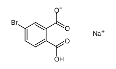 4-bromophthalic acid monosodium salt结构式