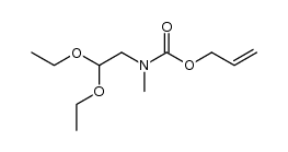 N-[(allyloxy)carbonyl]-N-methylaminoacetaldehyde diethyl acetal Structure