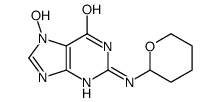 N(2)-tetrahydropyranyl-7-hydroxyguanine结构式