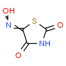 Thiazolidinetrione,5-oxime (9CI) Structure