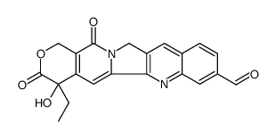 1H-Pyrano(3',4':6,7)indolizino(1,2-b)quinoline-8-carboxaldehyde, 4-ethyl-3,4,12,14-tetrahydro-4-hydroxy-3,14-dioxo结构式