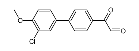 2-(3'-CHLORO-4'-METHOXY-[1,1'-BIPHENYL]-4-YL)-2-OXOACETALDEHYDE结构式