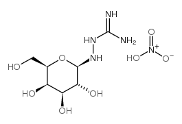 N1-b-D-半乳糖吡喃糖基氨基-胍HNO3结构式