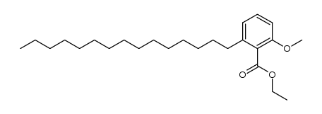 ethyl 2-methoxy-6-pentadecylbenzoate结构式