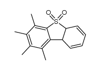 5a,9a-dihydro-1,2,3,4-tetramethyl-dibenzothiophene 5,5-dioxide Structure