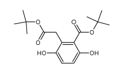 tert-butyl 2-(2-(tert-butoxy)-2-oxoethyl)-3,6-dihydroxybenzoate Structure