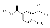 3-乙酰-4-氨基苯甲酸甲酯结构式