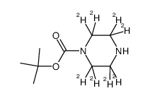 哌嗪-1-羧酸叔丁酯-2,2,3,3,5,5,6,6-d8结构式