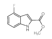 4-氟-2-吲哚甲酸甲酯结构式