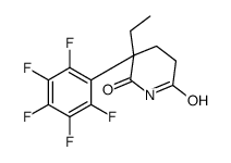 3-ethyl-3-(2,3,4,5,6-pentafluorophenyl)piperidine-2,6-dione Structure