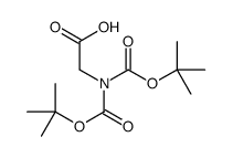 2-[bis[(2-methylpropan-2-yl)oxycarbonyl]amino]acetic acid结构式