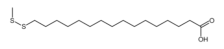 16-(methyldisulfanyl)hexadecanoic acid结构式