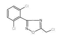 5-氯甲基-3-(2,6-二氯苯基)-1,2,4-噁二唑结构式