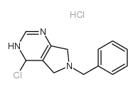 4-氯-6,7-二氢-6-(苯基甲基)-5H-吡咯并[3,4-d]嘧啶盐酸盐结构式