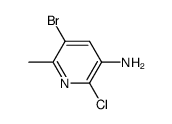 5-溴-2-氯-6-甲基吡啶-3-胺结构式