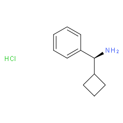 (S)-cyclobutyl(phenyl)methanamine hydrochloride Structure