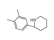 (S)-2-(3,4-二甲基苯基)哌啶结构式