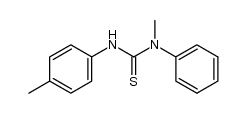 N-methyl-N-phenyl-N'-p-tolyl-thiourea Structure