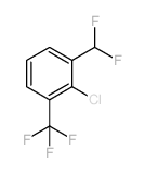 2-Chloro-1-(difluoromethyl)-3-(trifluoromethyl) benzene Structure