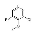 3-溴-5-氯-4-甲氧基吡啶结构式