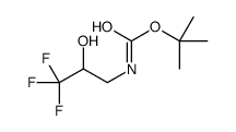 (3,3,3-三氟-2-羟丙基)氨基甲酸叔丁酯结构式