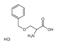 (R)-2-氨基-3-(苄氧基)丙酸盐酸盐结构式