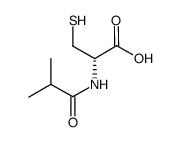 N-异丁酰-D-半胱氨酸结构式