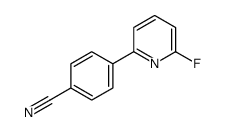 4-(6-fluoropyridin-2-yl)benzonitrile结构式