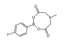 4-氟苯基硼酸甲基亚氨基二乙酸酯结构式