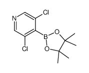 3,5-二氯-4-吡啶硼酸频哪醇酯结构式
