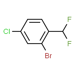 2-溴-4-氯-1-(二氟甲基)苯结构式