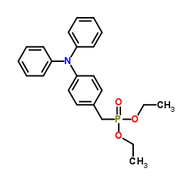 P-[[4-(二苯基氨基)苯基]甲基]磷酸二乙酯结构式