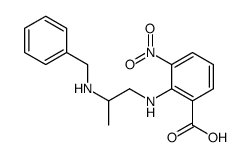 2-[2-(benzylamino)propylamino]-3-nitrobenzoic acid Structure